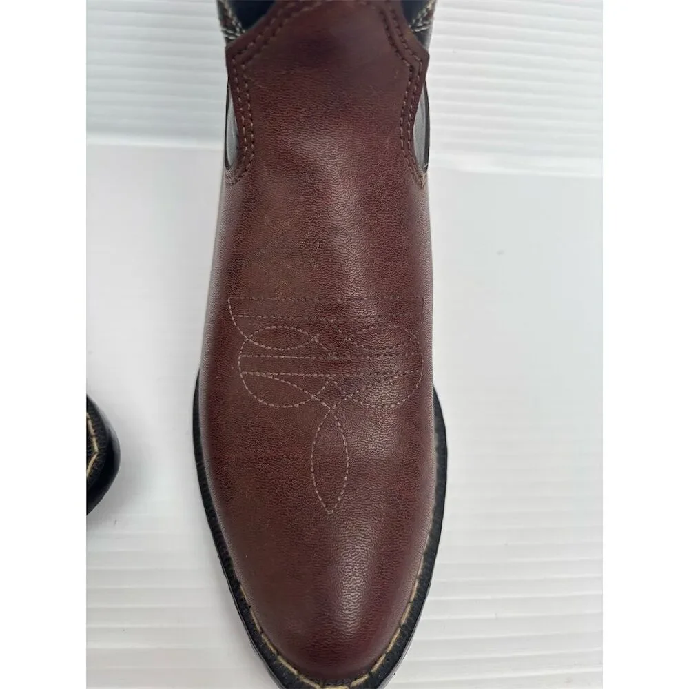 Laredo Express‎ Rider Cowboy Boots Unisex Size 4 Multicolor Western